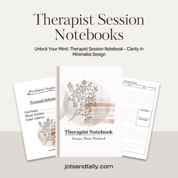 Therapist Session Notebooks amazon prime