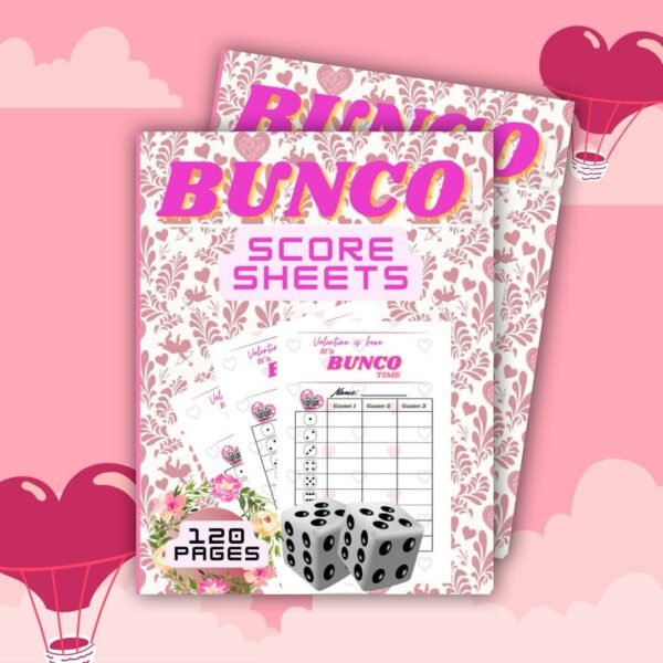 bunco score sheets valentine 1