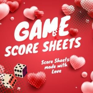 Bunco Score Sheets