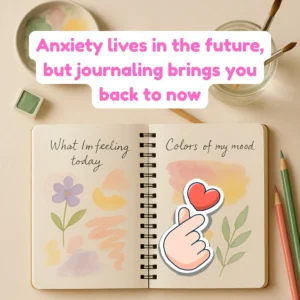 a notebook with a drawing on it